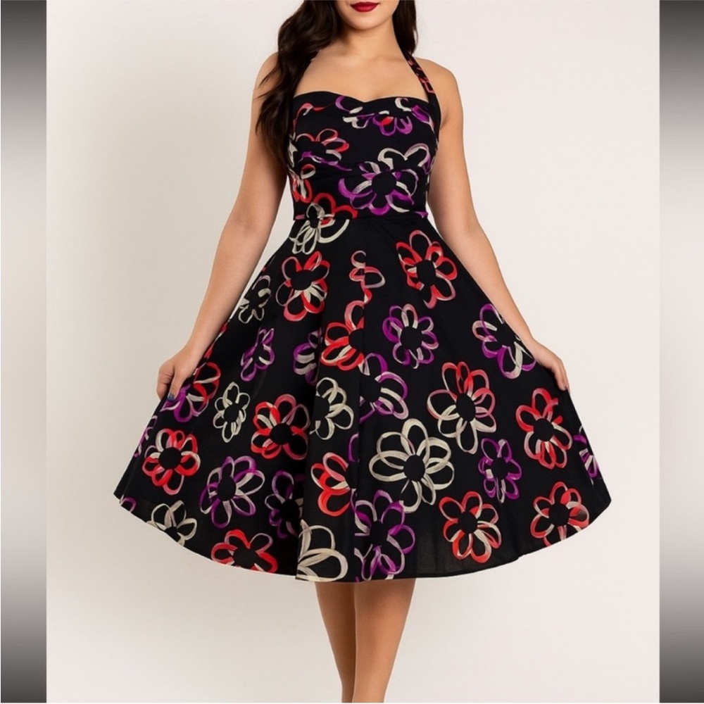 Girls from Savoy Martagon Sketch Halter Dress